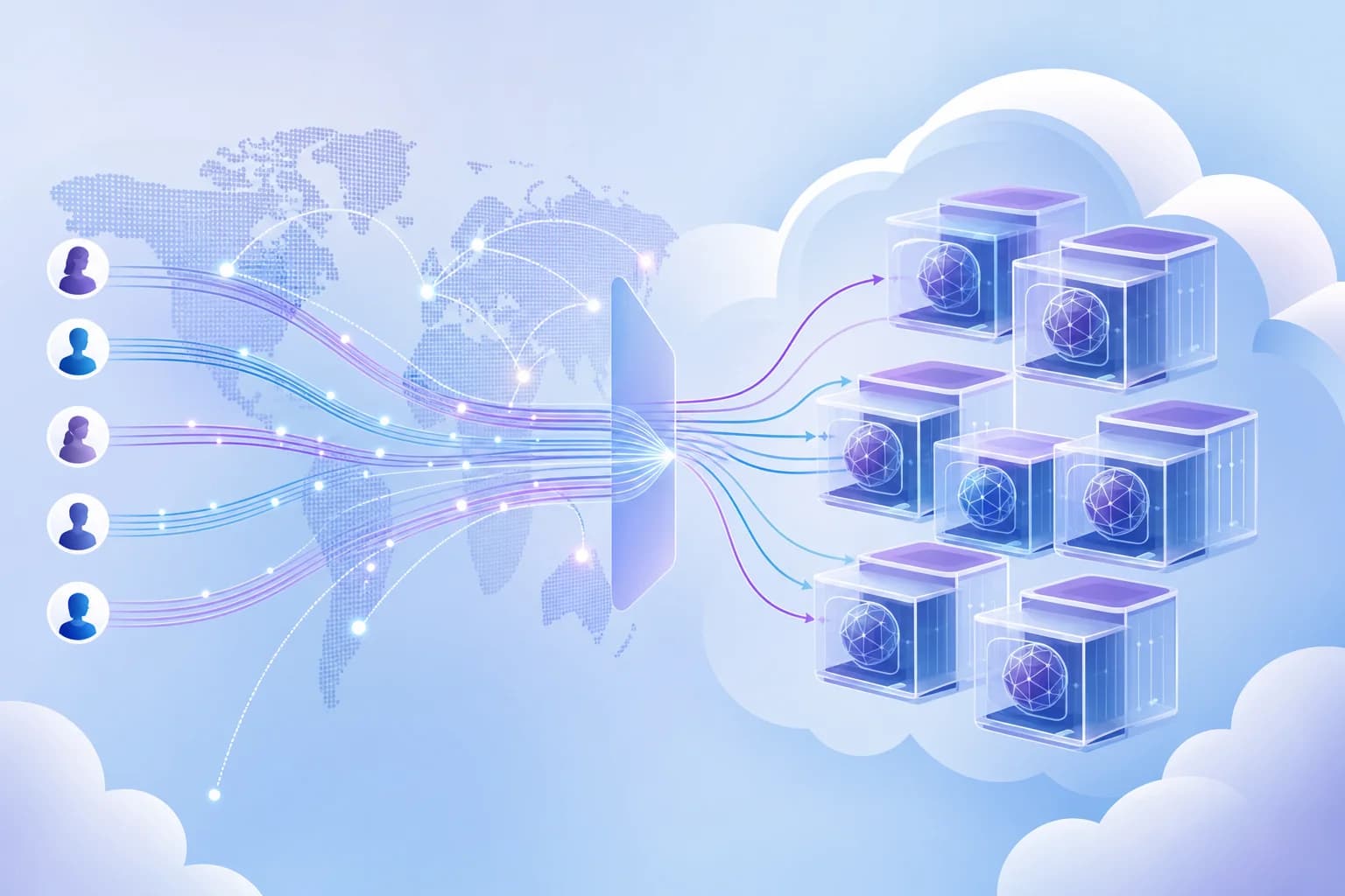 تصویر مفهومی AWS Lambda برای اجرای هم‌زمان وب‌اپلیکیشن‌های Node.js