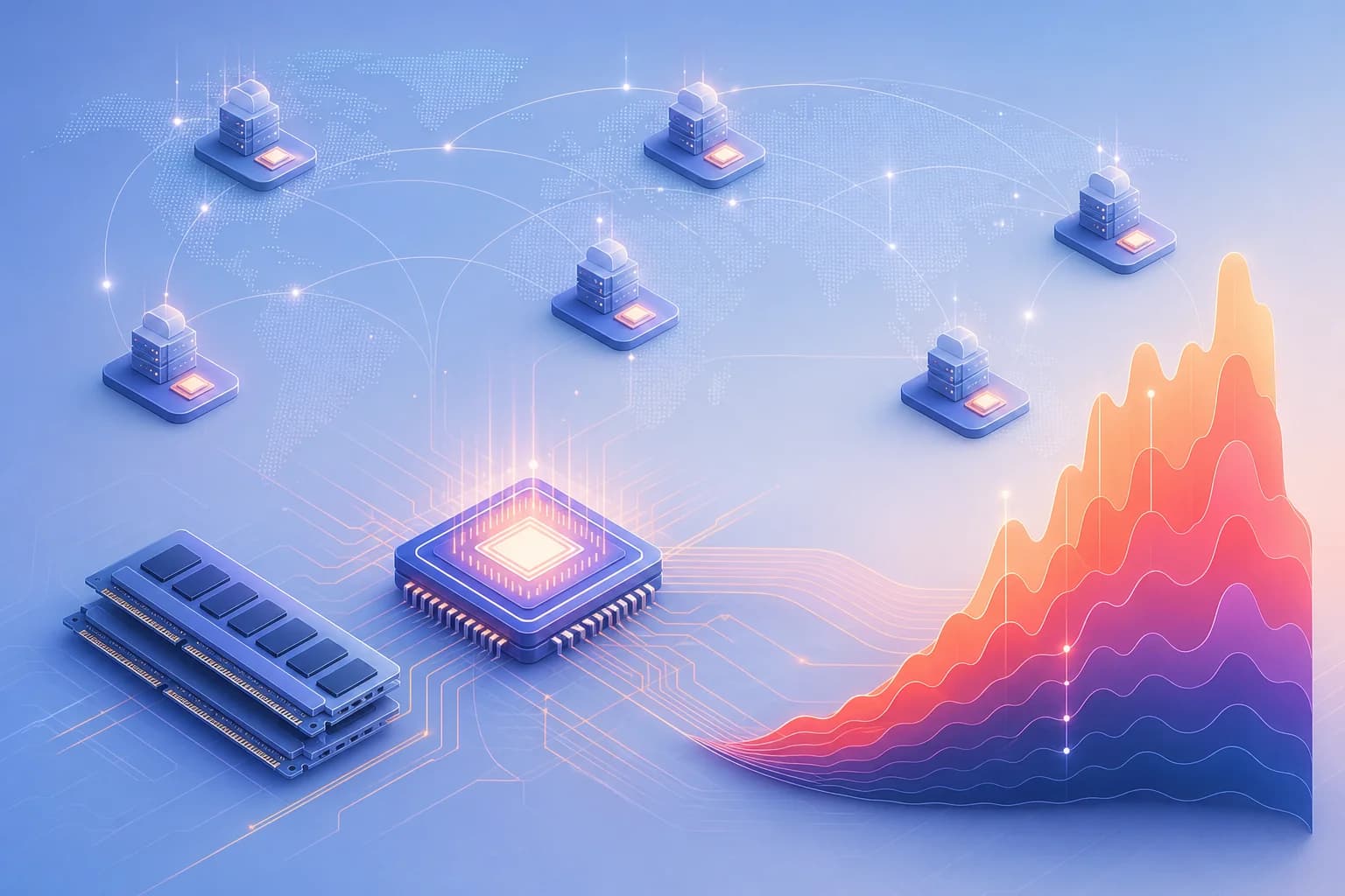 تصویر مفهومی پروفایل CPU و حافظه در Cloudflare Workers