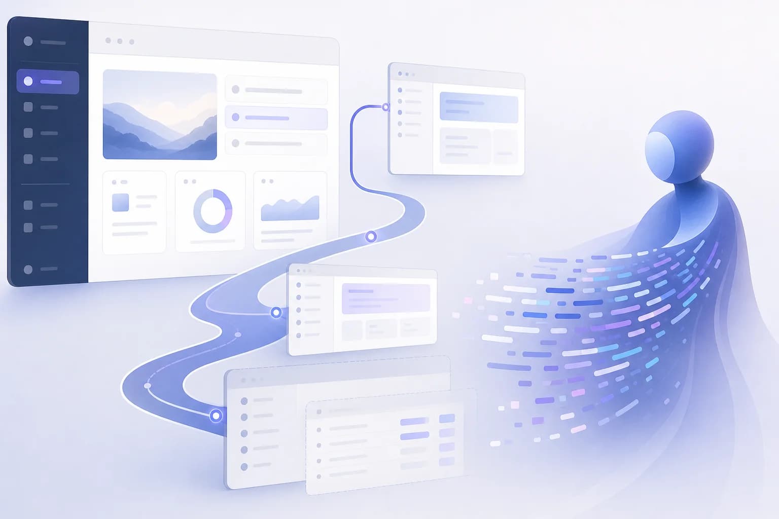 تصویر مفهومی بهبود ناوبری در Next.js 16.4 برای v0