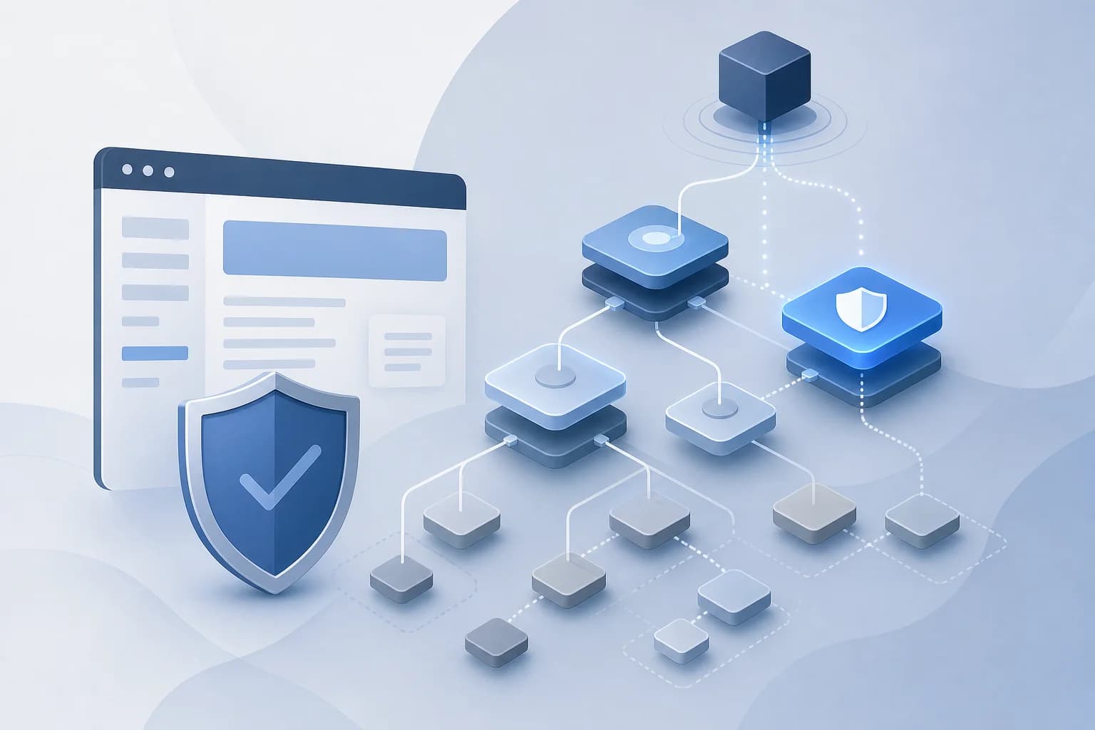 تصویر مفهومی بهروزرسانی امنیت Next.js برای آسیبپذیریهای بالادستی