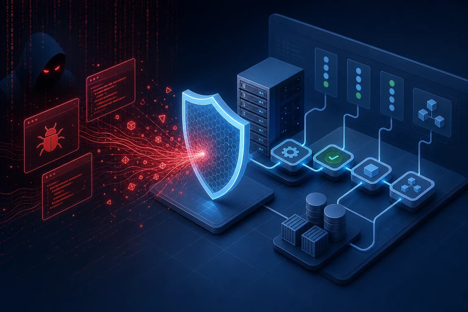 تصویر مفهومی از هشدار امنیت GitLab و حمله به سرورهای CI/CD